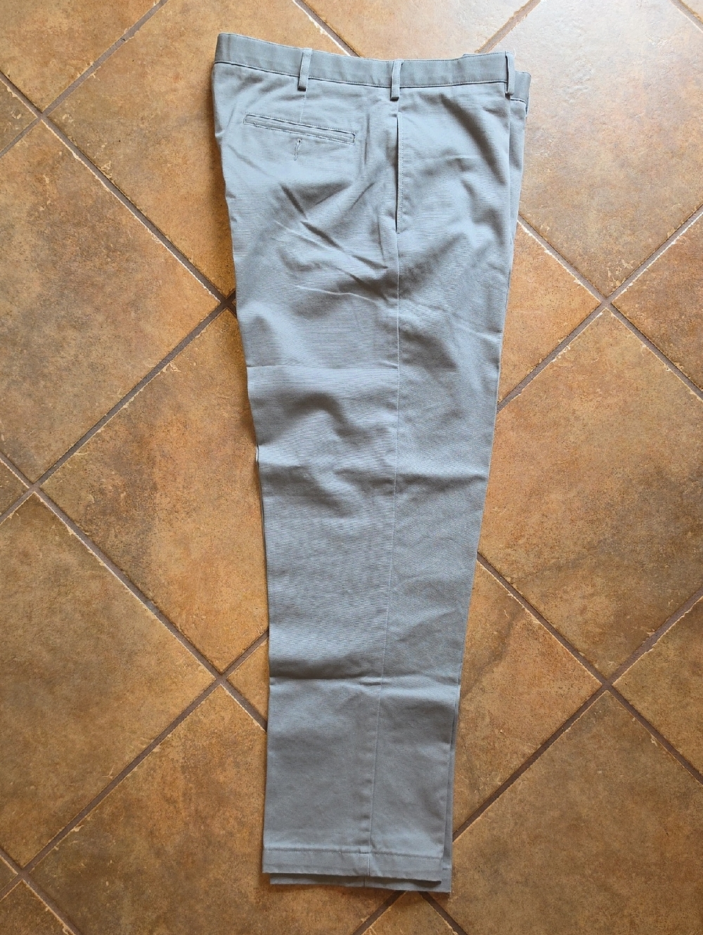 Lands' End Men's Classic Gray Chino Slacks